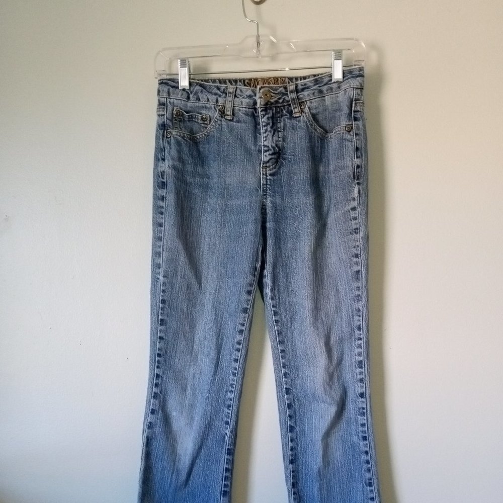 St John's Bay Petite Light Bootcut Bluejeans